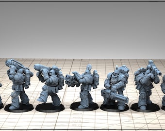 Tonantis Warrior HSQ 2 Thunder Warriors SQ Melee Unit by GGW (5 figures supplied) prebuilt