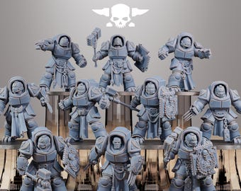 Station Forge Socratis Vanguard Melee unit 3d printed proxie Wargames / Marines Gift for Him/Her Tabletop 25mm/28mm/32mm