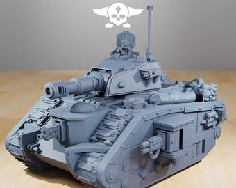 Station Forge GrimGuard Battle Tank  3d printed proxie Wargames Gift for Him/Her Tabletop 25mm/28mm/32mm