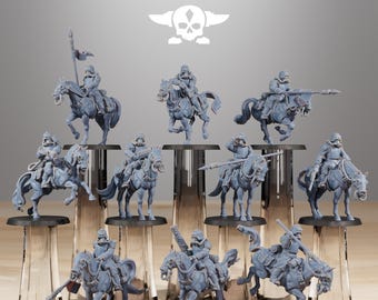 Station Forge GrimGuard Cavalry 3d printed proxie Wargames Gift for Him/Her Tabletop 25mm/28mm/32mm