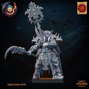 3D printed Nukuja Sorceress designed by Lost Kingdom Miniatures - Nukuja Warrior