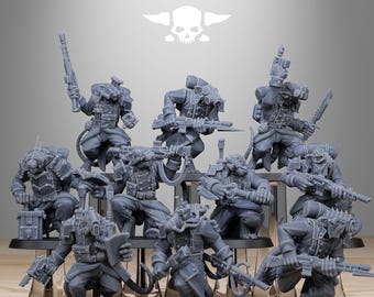 Station Forge GrimGuard Raticus 3d printed proxie Wargames Gift for Him/Her Tabletop 25mm/28mm/32mm