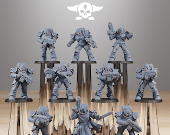 Station Forge Socratis Legion Infantry unit 3d printed proxie Wargames / Marines Gift for Him/Her Tabletop 25mm/28mm/32mm