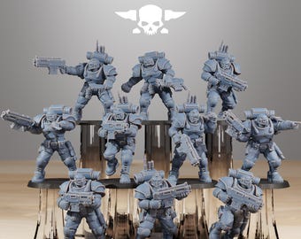 Station Forge Socratis Light Infantry unit 3d printed proxie Wargames / Marines Gift for Him/Her Tabletop 25mm/28mm/32mm