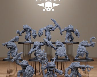 Station Forge Legacy  BogKin Infantry 3d printed proxie Wargames New Faction Gift for Him/Her Tabletop 25mm/28mm/32mm