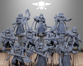 Station Forge GrimGuard Tech Engineers 3d printed proxie Wargames Gift for Him/Her Tabletop 25mm/28mm/32mm