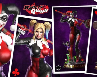 Harley 1/6 scale Resin Printed on 12k machine Kit form