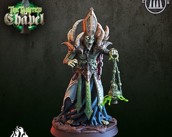Plague Pastor  3d printed proxie Wargames comes with 32mm base