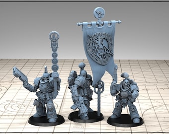 Tonantis Warrior HQ Thunder Warriors SQ Melee Unit by GGW (5 figures supplied) part built