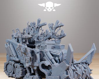 Station forge Orkaz Festivator  Proxy minitures Tabletop RPG Wargaming 130mm base Gift for Him/Her Tabletop 25mm/28mm/32mm