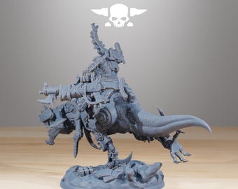 Station ForgeOrkaz Beast Boss minitures  Tabletop RPG Wargaming custom weapon choice now available Gift for Him/Her Tabletop 25mm/28mm/32mm