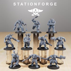 Station Forge Orkaz Plague Spreadaz Proxy minitures Ork Tabletop RPG Wargaming Gift for Him/Her Tabletop 25mm/28mm/32mm