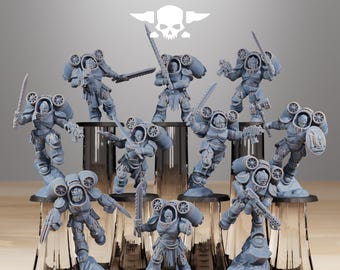 Station Forge Socratis Deviators unit 3d printed proxie Wargames / Marines Gift for Him/Her Tabletop 25mm/28mm/32mm