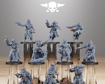 Station Forge Corrupted Guard Sectarians Team Proxy  minitures Tabletop RPG Wargaming Gift for Him/Her Tabletop 25mm/28mm/32mm