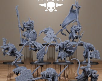 Station Forge Legacy Rotfang Melee Infantry 3d printed proxie Wargames New Faction Gift for Him/Her Tabletop 25mm/28mm/32mm