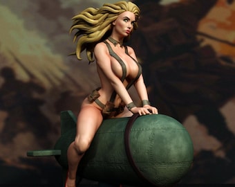 Naughty With Love pin up fanart  resin figure  approx 17cm tall  paint yourself kit sexy