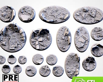 Bases GRAVEYARD 28mm 32mm 40mm tabletop resin printed