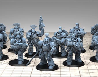 Tonantis Warriors Thunder Warriors SQ Melee Unit by GGW (5 figures supplied) prebuilt