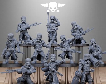 Station Forge Grimguard Royals 3d printed proxie Wargames Gift for Him/Her Tabletop 25mm/28mm/32mm