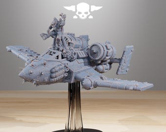 Station forge Orkaz Plane  (BIG BOY) Proxy minitures Tabletop RPG Wargaming 120mm x 90mm  base Gift for Him/Her Tabletop 25mm/28mm/32mm