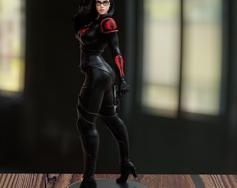 Baronesa de GI Joe 3D 1/6 scale Resin Printed on 12k machine Kit form Paint Yourself