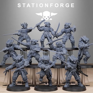 Station Forge Tarion Melee Infantry 3d printed proxie Wargames Minitures Gift for Him/Her Tabletop 25mm/28mm/32mm