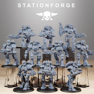 Station Forge Scavenger Mechanods Proxy minitures Tabletop RPG Wargaming Gift for Him/Her Tabletop 25mm/28mm/32mm