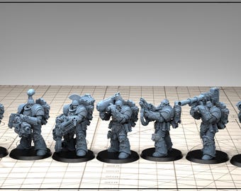 Tonantis Warrior HSQ 1  Thunder Warriors SQ Melee Unit by GGW (5 figures supplied) prebuilt