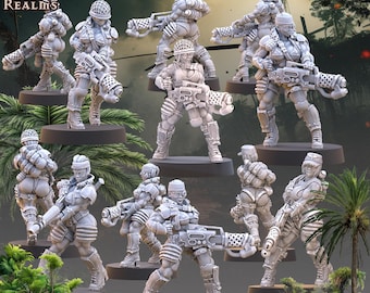Across the realms  Jungle Fighters - Proxy minitures  Tabletop RPG Wargaming