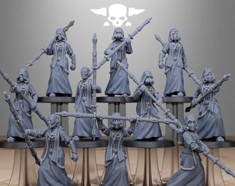 Station Forge Scavenger Sisters Priests Proxy minitures Tabletop RPG Wargaming Gift for Him/Her Tabletop 25mm/28mm/32mm