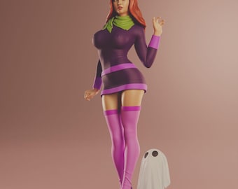 Daphne version  fanart  resin figure  approx 17cm tall  paint yourself kit