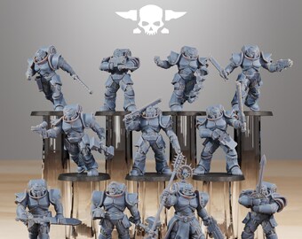 Station Forge Socratis Melee Infantry unit 3d printed proxie Wargames / Marines Gift for Him/Her Tabletop 25mm/28mm/32mm