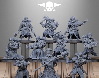 Station Forge Scavenger_Scorchers Proxy minitures Tabletop RPG Wargaming Gift for Him/Her Tabletop 25mm/28mm/32mm