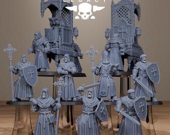 Station Forge Legacy  Thorncrest Priests 3d printed proxie Wargames New Faction Gift for Him/Her Tabletop 25mm/28mm/32mm