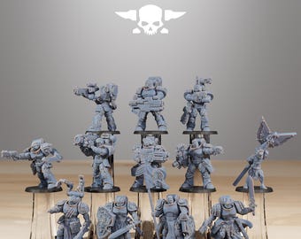 Station Forge Socratis Reinforcers unit 3d printed proxie Wargames / Marines Gift for Him/Her Tabletop 25mm/28mm/32mm