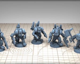Ork Biga Tooth Boyz - FA- Unit by GGW (5 figures supplied)