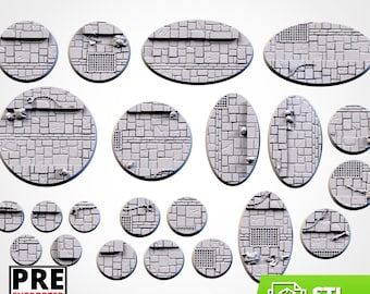 Bases DUNGEON 28mm 32mm 40mm tabletop resin printed