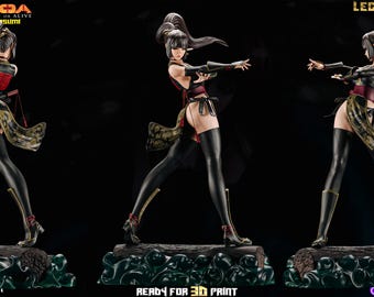 Kasumi Figure 23cm tall figure  plus base 3D printed in Abs resin Kit Form
