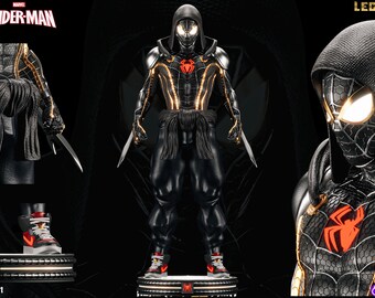 Neo Spider 23cm tall figure  plus base 3D printed in Abs resin Kit Form