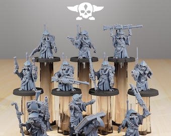Station Forge scavenger junkards Team Proxy  minitures Tabletop RPG Wargaming Gift for Him/Her Tabletop 25mm/28mm/32mm