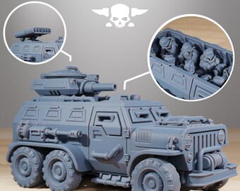Station Forge GrimGuard Armored Vehicle  3d printed proxie Wargames Gift for Him/Her Tabletop 25mm/28mm/32mm