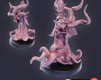 Eternal High Priest Attacking Designed by epic Minitures Proxy minitures 25mm baseTabletop RPG Wargaming printed in one part