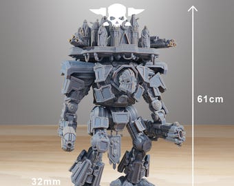 Scavenger Trident Massive 60cm tall big boy  printed in resin and sent in parts