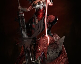 Amazonian Warrior Women 1/6 scale Resin Printed on 12k machine Kit form