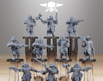 Station Forge Frontliners Infantry Proxy minitures Tabletop RPG Wargaming Gift for Him/Her Tabletop 25mm/28mm/32mm