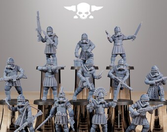 Station Forge GrimGuard Vexillatio 3d printed proxie Wargames Minitures Gift for Him/Her Tabletop 25mm/28mm/32mm