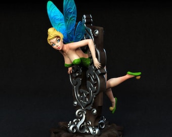 10cm  Beautiful Fairy Girl Resin Figure Model Kit Unassembled Unpainted Toy