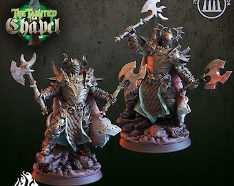 Plague Knights set of 2 3d printed proxie Wargames comes with 32mm base
