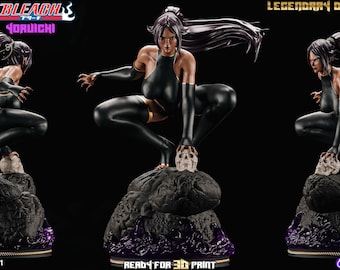 Yoruichi - Bleach Anime  3 different sizes to choose from  plus base 3D printed in Abs resin Kit Form NFSW