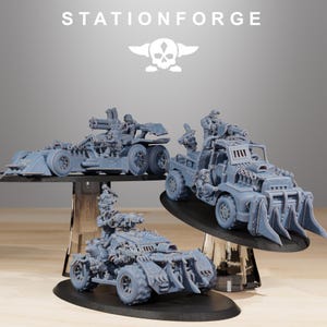 Station forge Orkaz Speedsters  Proxy minitures Tabletop RPG Wargaming 3 to choose from Gift for Him/Her Tabletop 25mm/28mm/32mm